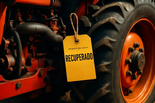 Leilão de tratores recuperados de financiamento